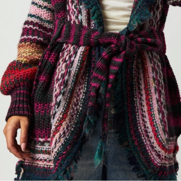 FREE PEOPLE MORGANA CARDI IN JEWEL NEW S/M & M/L - Picture 4 of 8